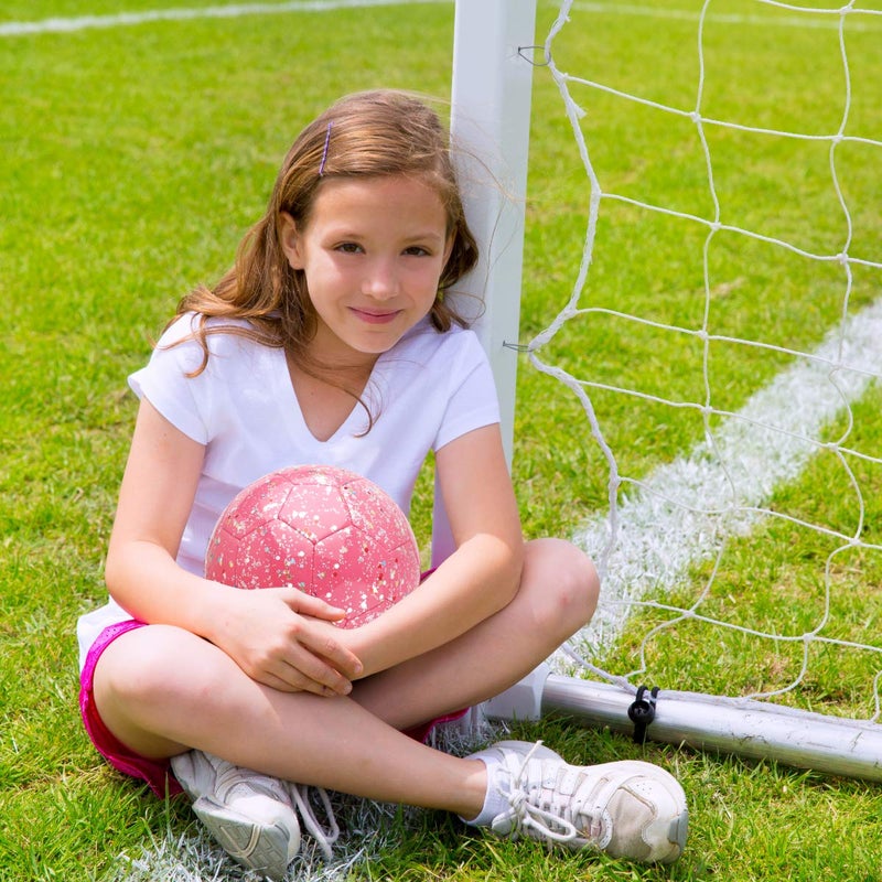 Picador PP PICADOR Size 3 Soccer Ball Glitter Pink Soccer Balls for Kids Ages 3-6 6-8 8-10 Boys Girls Sports Training & Outdoor Play with Pump Gift - Image 3